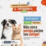 campanha de imunizacao antirrabica inicia amanha 8 de agosto