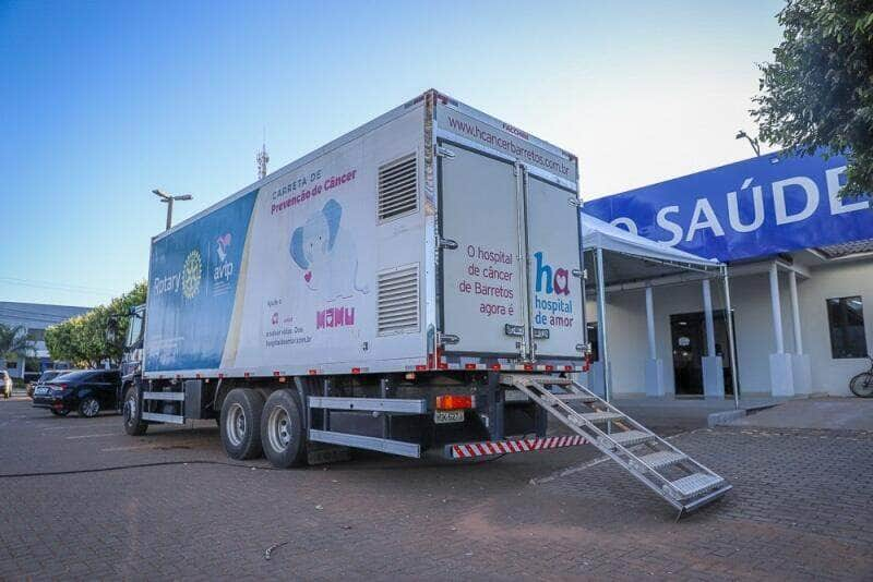 carreta do amor realiza mamografias e preventivos em lucas do rio verde