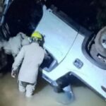 Carro cai de ponte e mulher morre presa às ferragens no interior de Mato Grosso