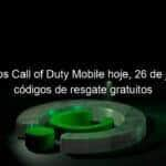 codigos call of duty mobile hoje 26 de janeiro codigos de resgate gratuitos 1106085