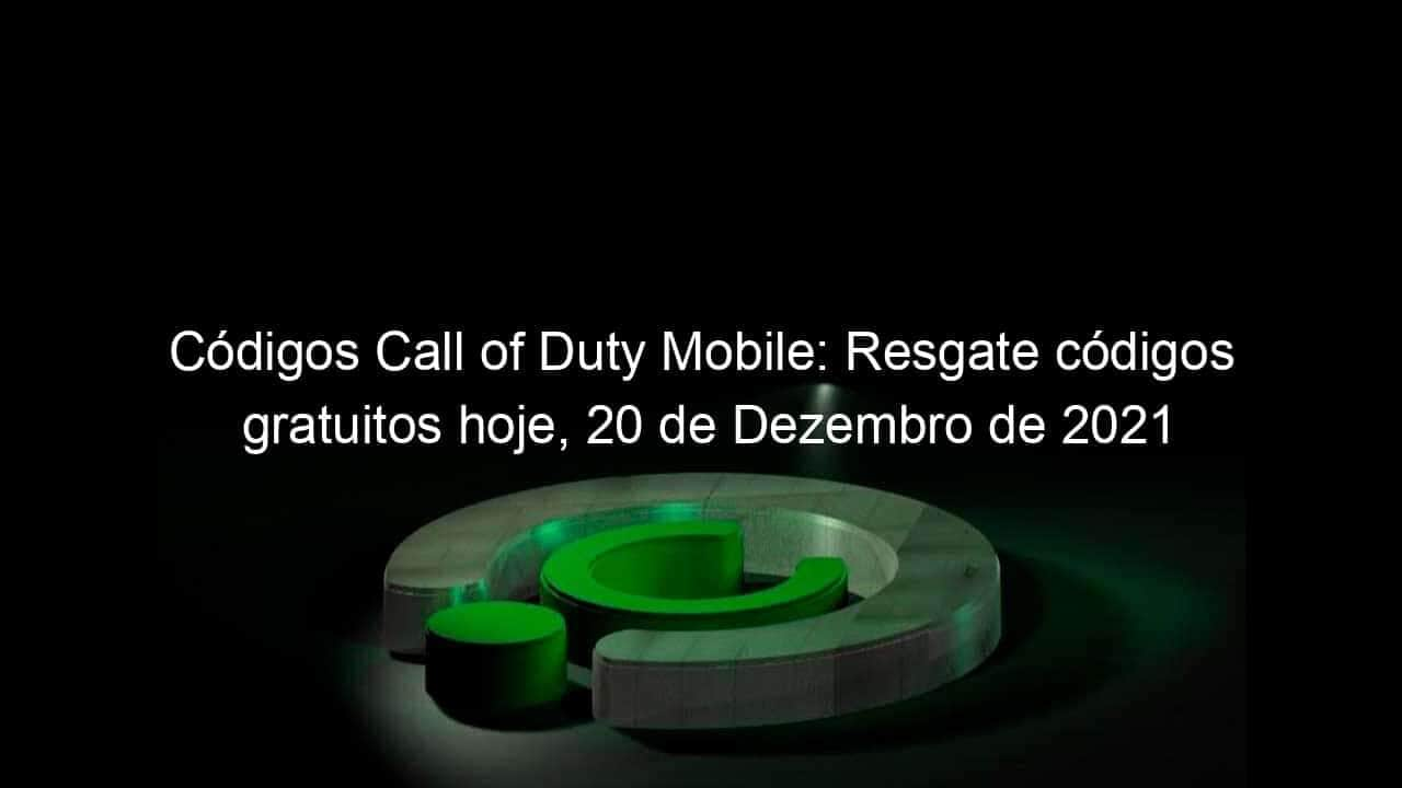 codigos call of duty mobile resgate codigos gratuitos hoje 20 de dezembro de 2021 1097130