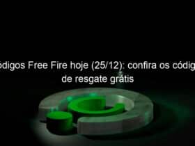 codigos free fire hoje 25 12 confira os codigos de resgate gratis 1098206
