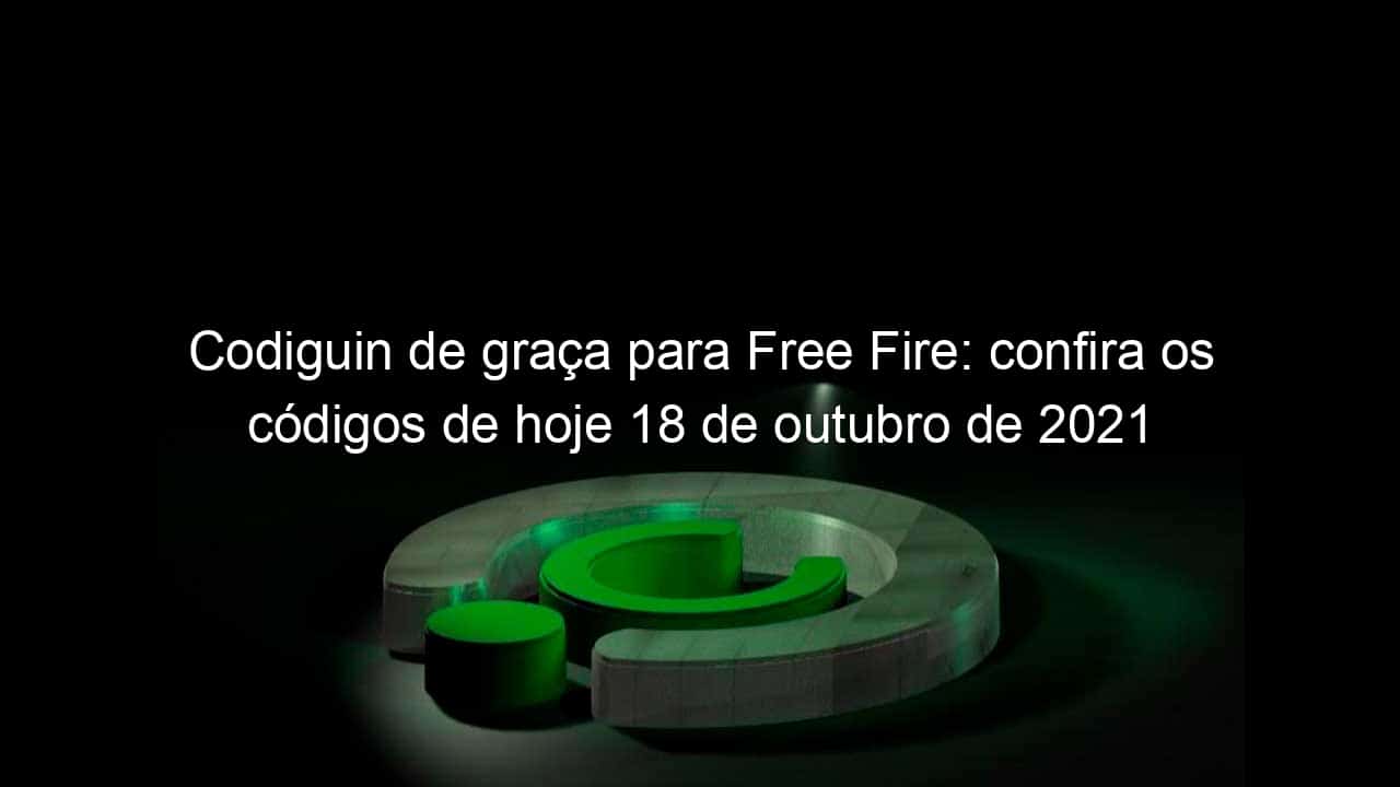 Garena Free Fire: Códigos de resgate para 8 de outubro de 2023 - CenárioMT
