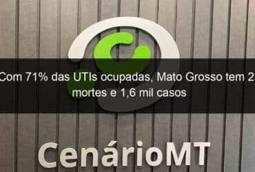 com 71 das utis ocupadas mato grosso tem 25 mortes e 16 mil casos 1056909