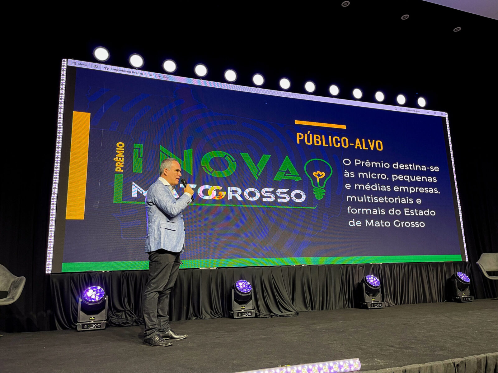 A apresentação dos principais destaques do edital ocorreu durante a Semana da Inovação de Mato Grosso.  - Foto por: Marcos Salesse