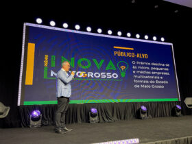 A apresentação dos principais destaques do edital ocorreu durante a Semana da Inovação de Mato Grosso.  - Foto por: Marcos Salesse