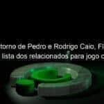 com retorno de pedro e rodrigo caio flamengo divulga lista dos relacionados para jogo contra o racing 995087