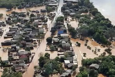 Comitiva da CAIXA visita municípios atingidos por ciclone no Rio Grande do Sul - Foto: Marinha do Brasil/RS