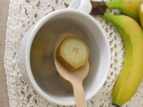 como fazer chá de banana para emagrecer