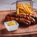 como fazer linguiça frita