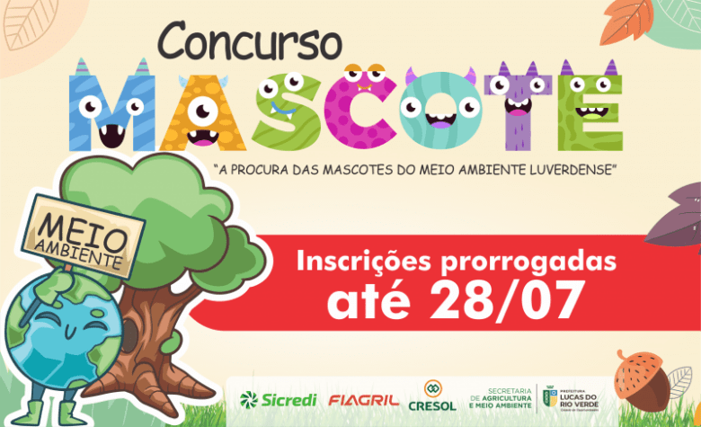 concurso mascote do meio ambiente e prorrogado ate 28 deste mes