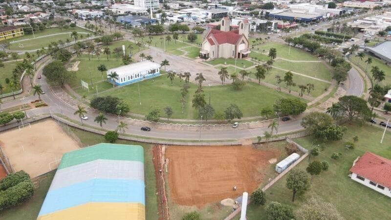 construcao de ponto base do corpo de bombeiros esta em andamento