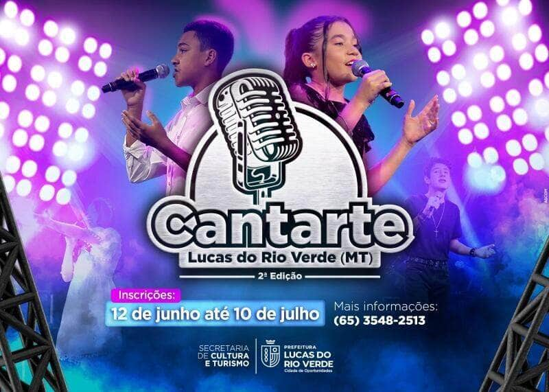 cultura abre inscricoes para 2a edicao do cantarte – concurso de canto