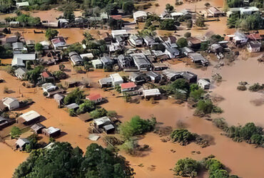 Rio Grande do Sul – Ciclone – Sobrevoo, assistência e resgate de pessoas ilhadas em Bom Retiro do Sul (RS). Foto: Marinha do Brasil/RS