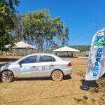 Estrutura sendo montada para o dia de campo que pretende reunir produtores, gestores e moradores da região  - Foto por: Empaer