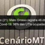 domingo 21 mato grosso registra 46 obitos por covid 19 98 das utis ocupadas 1025410