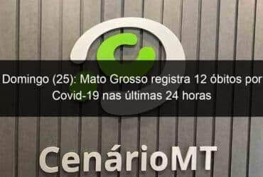 domingo 25 mato grosso registra 12 obitos por covid 19 nas ultimas 24 horas 1058905