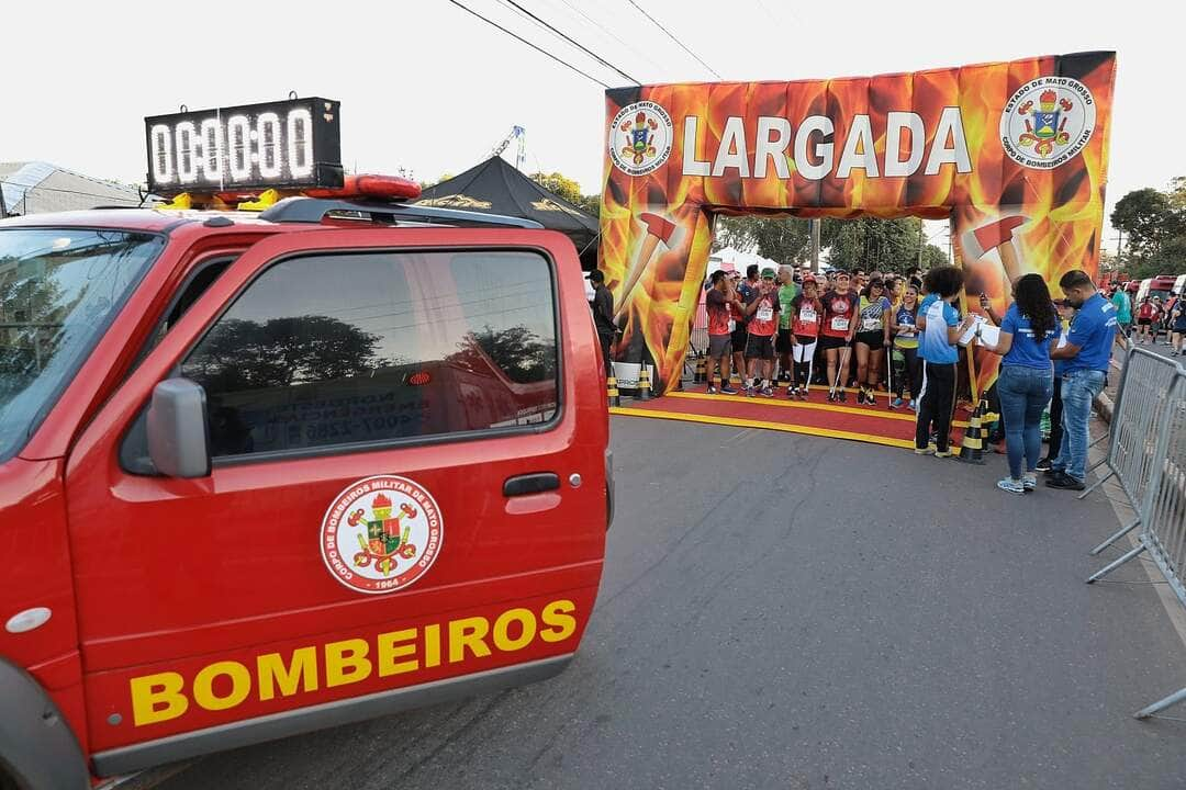 Michel Alvim - SECOM MT | Corpo de Bombeiros realiza 35° Corrida SESC Homens de Fogo