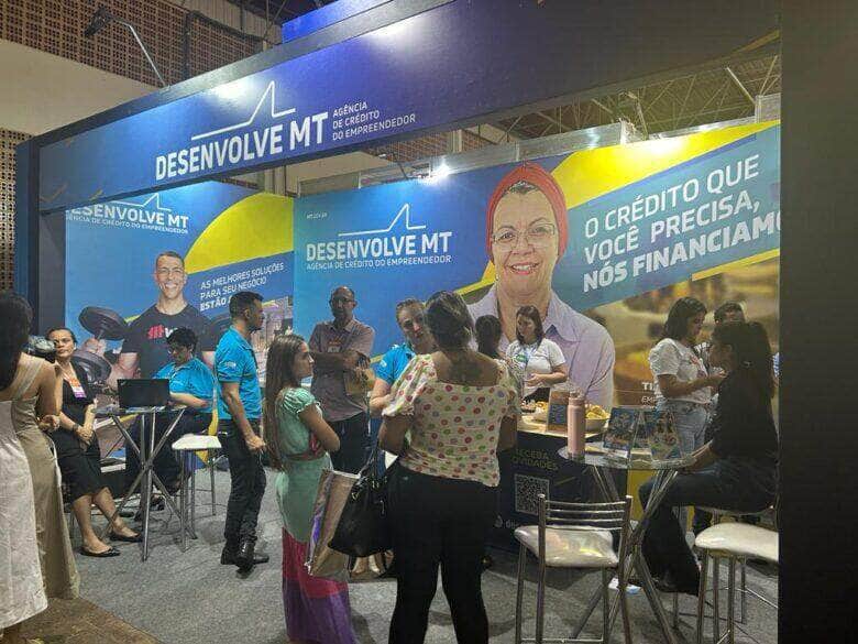 Estande da Desenvolve MT na Feira do Empreendedor 2023 - Foto por: Divulgação