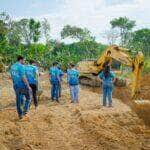 equipes do planejamento e engenharia realizam visita tecnica em obras da prefeitura