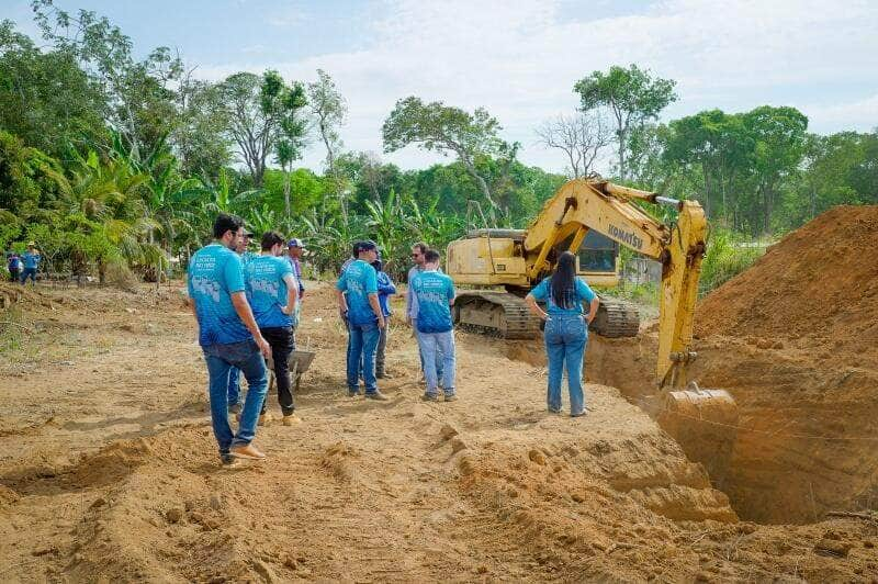 equipes do planejamento e engenharia realizam visita tecnica em obras da prefeitura