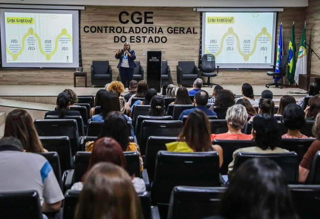 A cerimônia de lançamento contou com a presença de representantes do Centro de Valorização da Vida (CVV).               Crédito - Michel Alvim - SECOM / MT