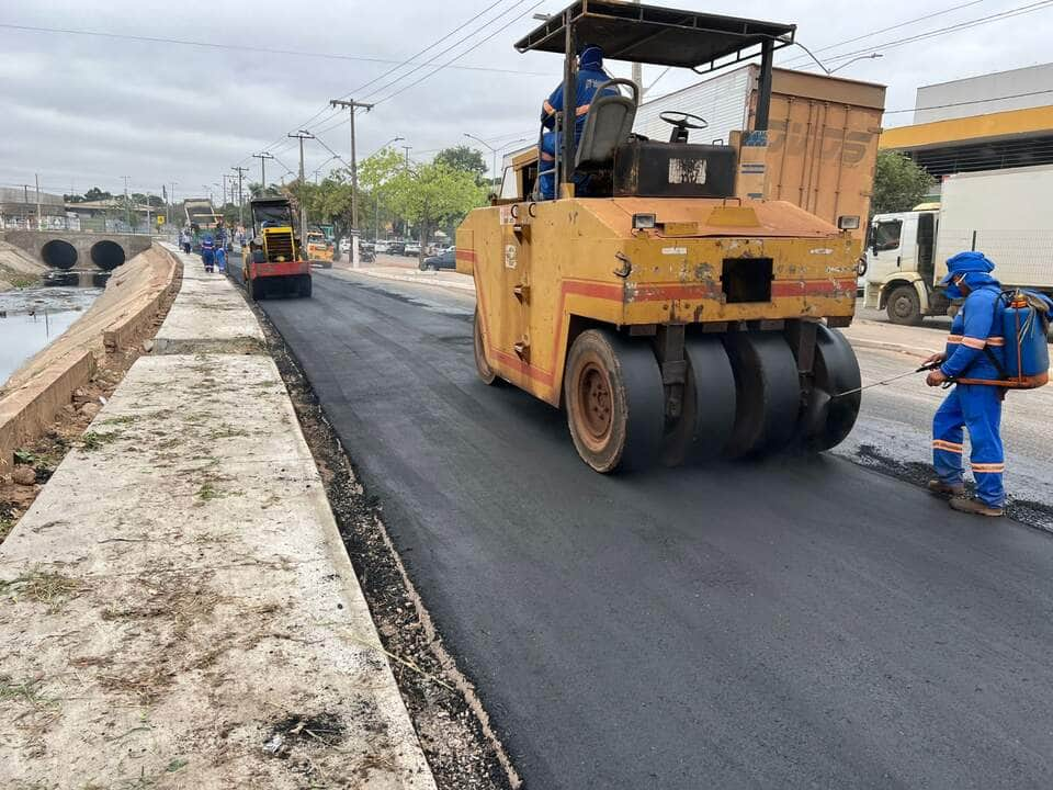 Revitalização da Avenida 8 de Abril  - Foto por: Fiscalização/Sinfra-MT