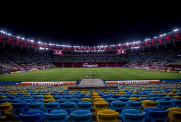 Estádio do Maracanã - Flamengo mandante no jogo da Libertadores contra o Junior Barraquilla - rubro-negro Por: Marcelo Cortes/Flamengo/Direitos Reservados