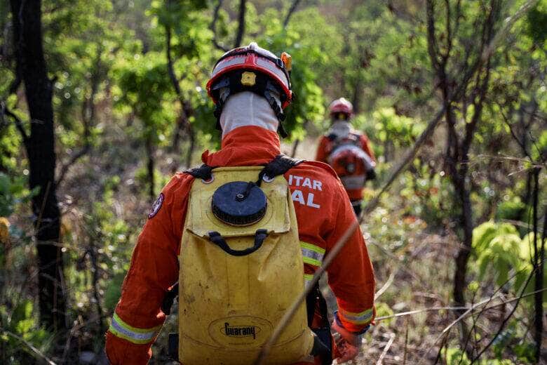 Ações de combate ao fogo começaram no último dia 31 de agosto - Foto por: Christiano Antonucci