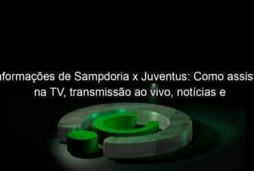 informacoes de sampdoria x juventus como assistir na tv transmissao ao vivo noticias e escalacoes das equipes 1119484