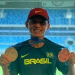 Medalhista de prata em duas provas do Troféu Brasil de Atletismo, Wendell Jerônimo foi contemplado com Bolsa Atleta em 2022  - Foto por: Divulgação