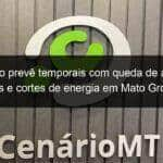 instituto preve temporais com queda de arvores raios e cortes de energia em mato grosso 1072791