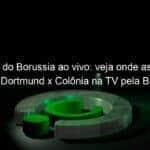 jogo do borussia ao vivo veja onde assistir borussia dortmund x colonia na tv pela bundesliga 889966