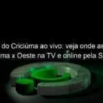 jogo do criciuma ao vivo veja onde assistir criciuma x oeste na tv e online pela serie b 849549