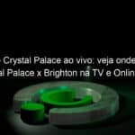 jogo do crystal palace ao vivo veja onde assistir crystal palace x brighton na tv e online pelo campeonato ingles 977715