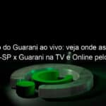 jogo do guarani ao vivo veja onde assistir botafogo sp x guarani na tv e online pelo paulista 939980
