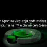 jogo do sport ao vivo veja onde assistir sport x criciuma na tv e online pela serie b 866600