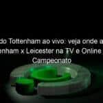 jogo do tottenham ao vivo veja onde assistir tottenham x leicester na tv e online pelo campeonato ingles 899606