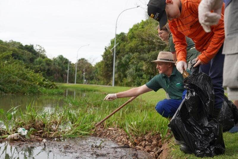 limpeza no lago ernani machado e parque dos buritis sera neste sabado 03