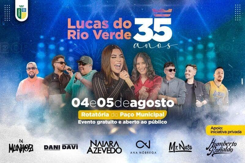 lucas do rio verde celebra 35 anos com festa popular gratuita para as familias luverdenses