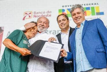 01. 09. 2023 - Presidente da República, Luiz Inácio Lula da Silva, durante a cerimônia comemorativa de 18 anos de criação do Programa Agroamigo e de 25 anos do Programa Crediamigo, na sede do Banco do Nordeste. Fortaleza - CE. Foto: Ricardo Stuckert / PR