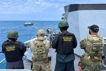 19/09/2023, Ação da Marinha e da PF apreende 4,5 toneladas de cocaína na costa de Pernambuco. Foto: Agência Marinha de Notícias