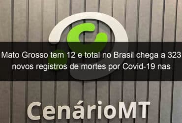 mato grosso tem 12 e total no brasil chega a 323 novos registros de mortes por covid 19 nas ultimas 24 horas 971513