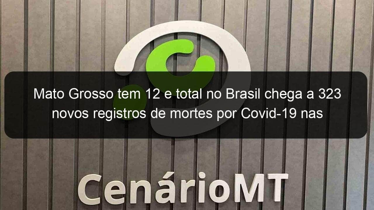 mato grosso tem 12 e total no brasil chega a 323 novos registros de mortes por covid 19 nas ultimas 24 horas 971513