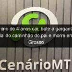 menino de 4 anos cai bate a garganta na escada do caminhao do pai e morre em mato grosso 992794