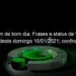 mensagem de bom dia frases e status de whatsapp deste domingo 10 01 2021 confira 1004567