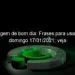 mensagem de bom dia frases para usar neste domingo 17 01 2021 veja 1006152