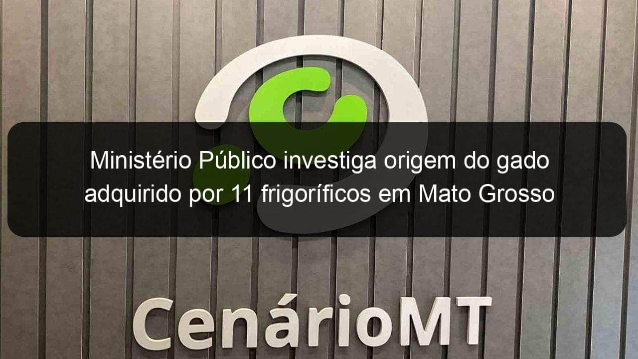 ministerio publico investiga origem do gado adquirido por 11 frigorificos em mato grosso 1174843