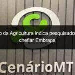 ministro da agricultura indica pesquisadora para chefiar embrapa 1353485