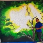 municipio realiza pinturas em pontos de onibus